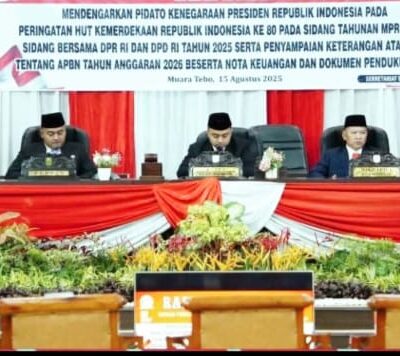 DPRD Tebo Gelar Paripurna Mendengar Pidato Kenegaraan Presiden Republik Indonesia