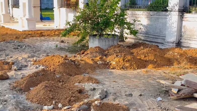 Diduga Ada Item Proyek Pedestarian Makam Sultan Thaha Yang Diabaikan, Dinas PU Enggan Dikonfirmasi