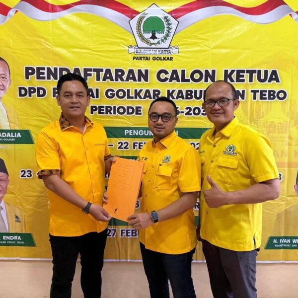Hingga Penutupan, Cuma Satu Calon yg Daftar Ketua DPD Golkar Tebo